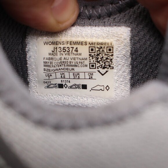 Merrell Vapor Glove 5 Women's 7 Gray Barefoot Running Vibram Sneakers J135374 - Picture 3 of 10